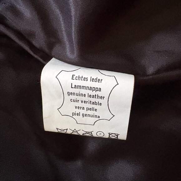 Pier Angelini Black Leather Jacket with Red Trim Size 40 - Picture 5 of 11